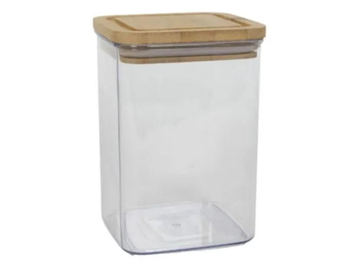 1,2 l/L contenitore con coperchio in bambù