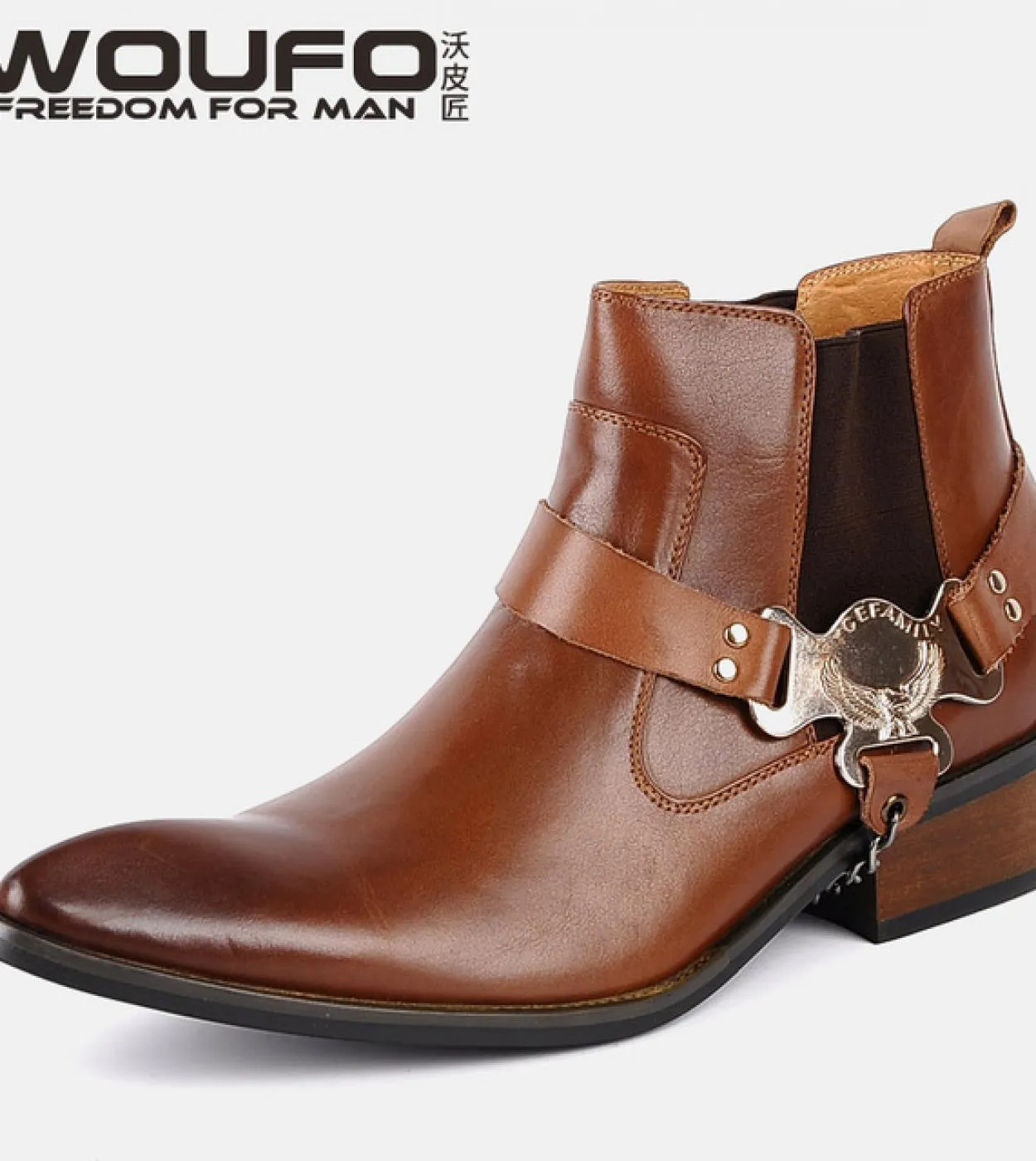 2022 Stivaletti da uomo Scarpe da cowboy classiche Nuovo stile Trendy Catena in metallo Designer Vera pelle Uomo con punta a pun