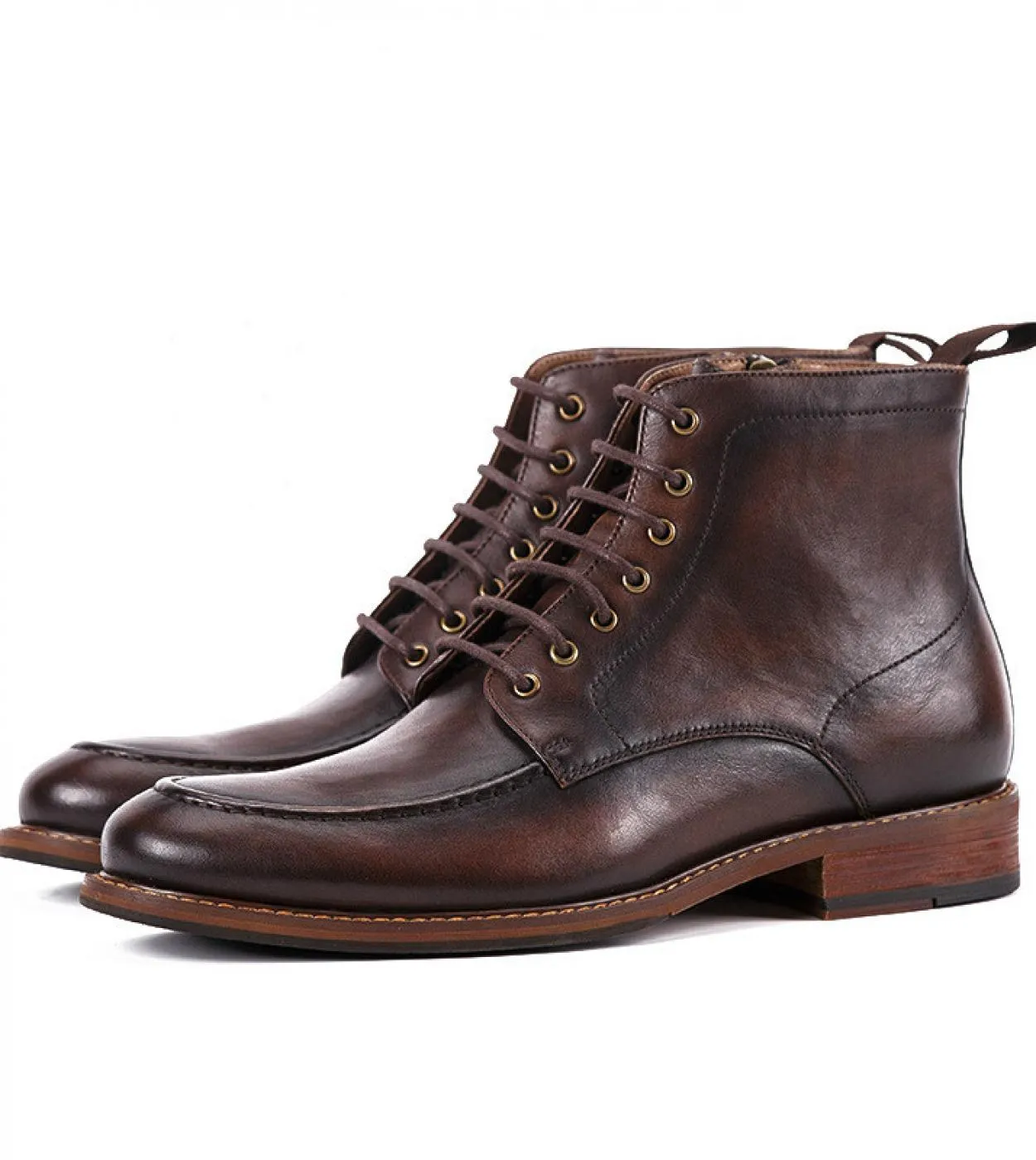 2023 Stivaletti invernali da uomo in vera pelle di mucca Moda nuovo stile Botas Scarpe eleganti casual nere con lacci comodi Wit