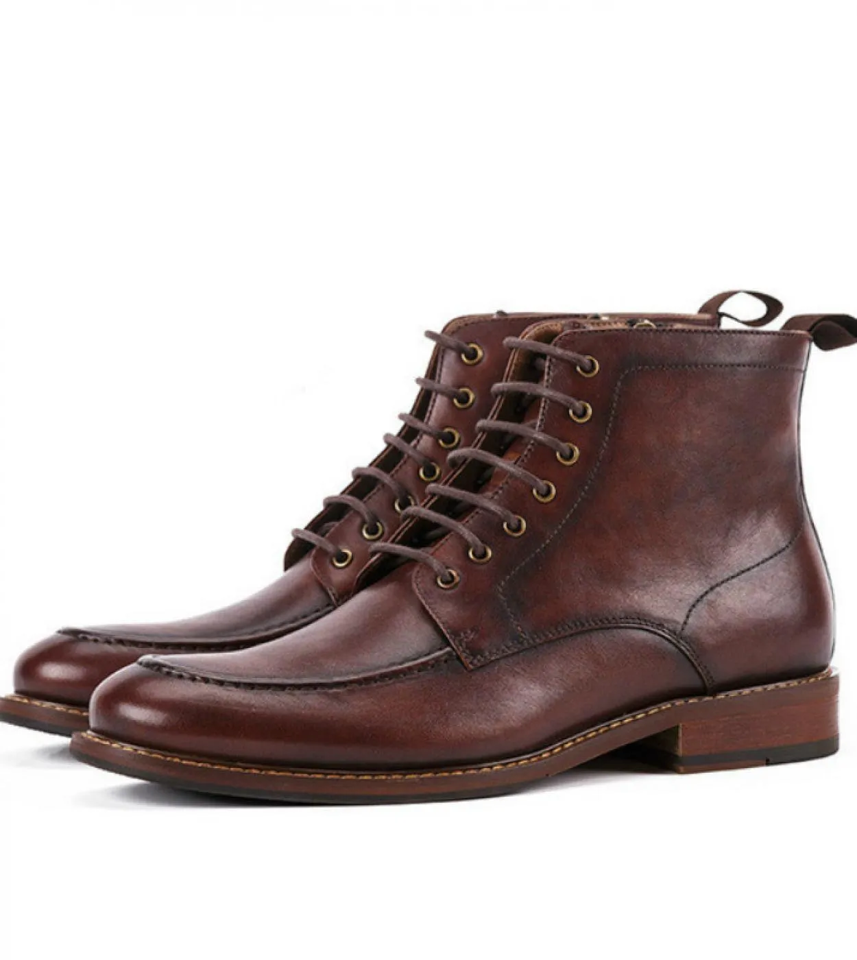 2023 Stivaletti invernali da uomo in vera pelle di mucca Moda nuovo stile Botas Scarpe eleganti casual nere con lacci comodi Wit