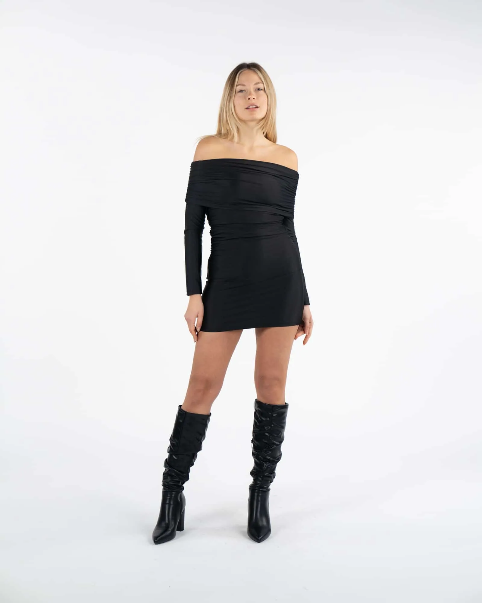 Abito bardot - NERO