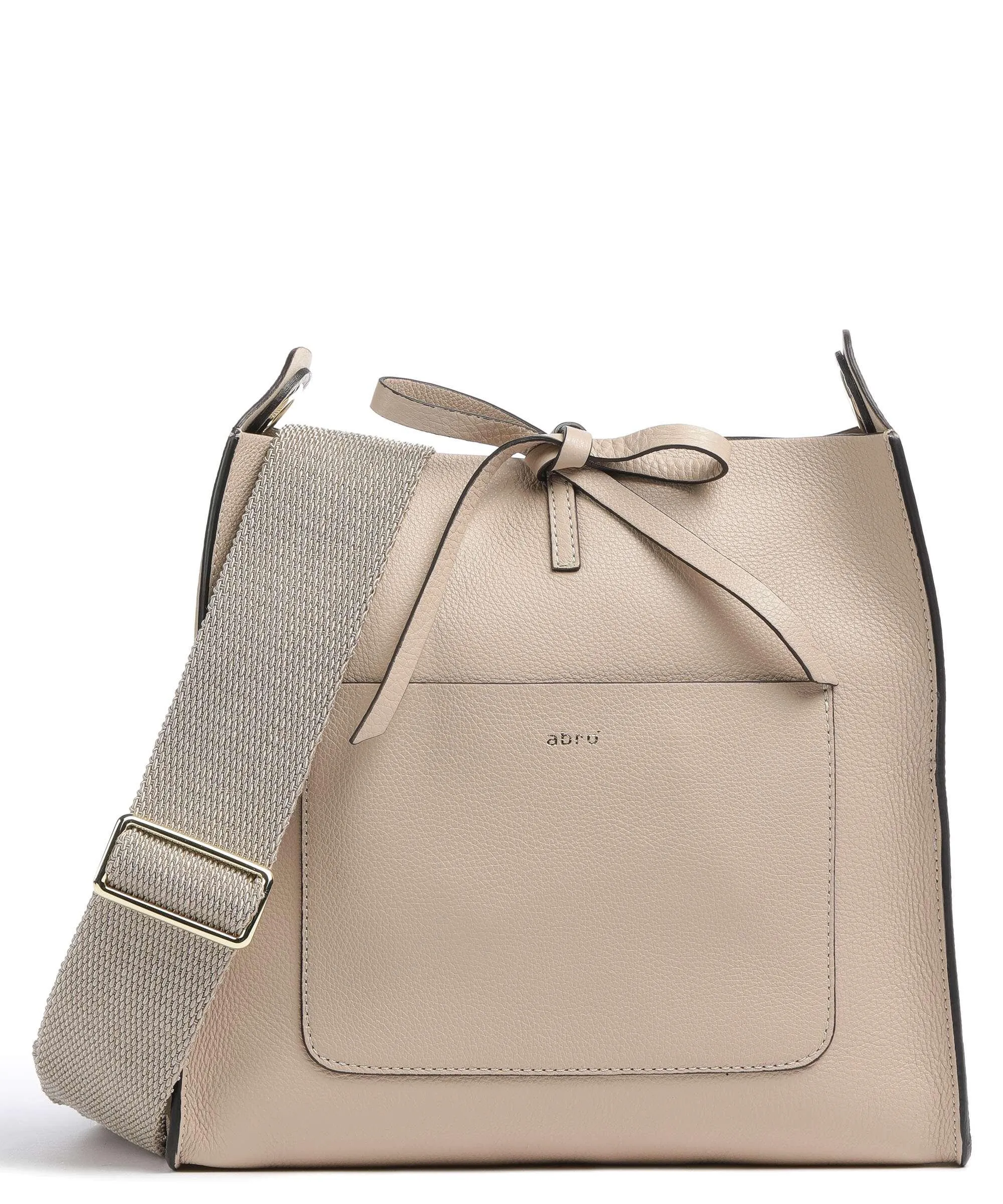  Abro Dalia Raquel Borsa a tracolla pelle granulata beige  