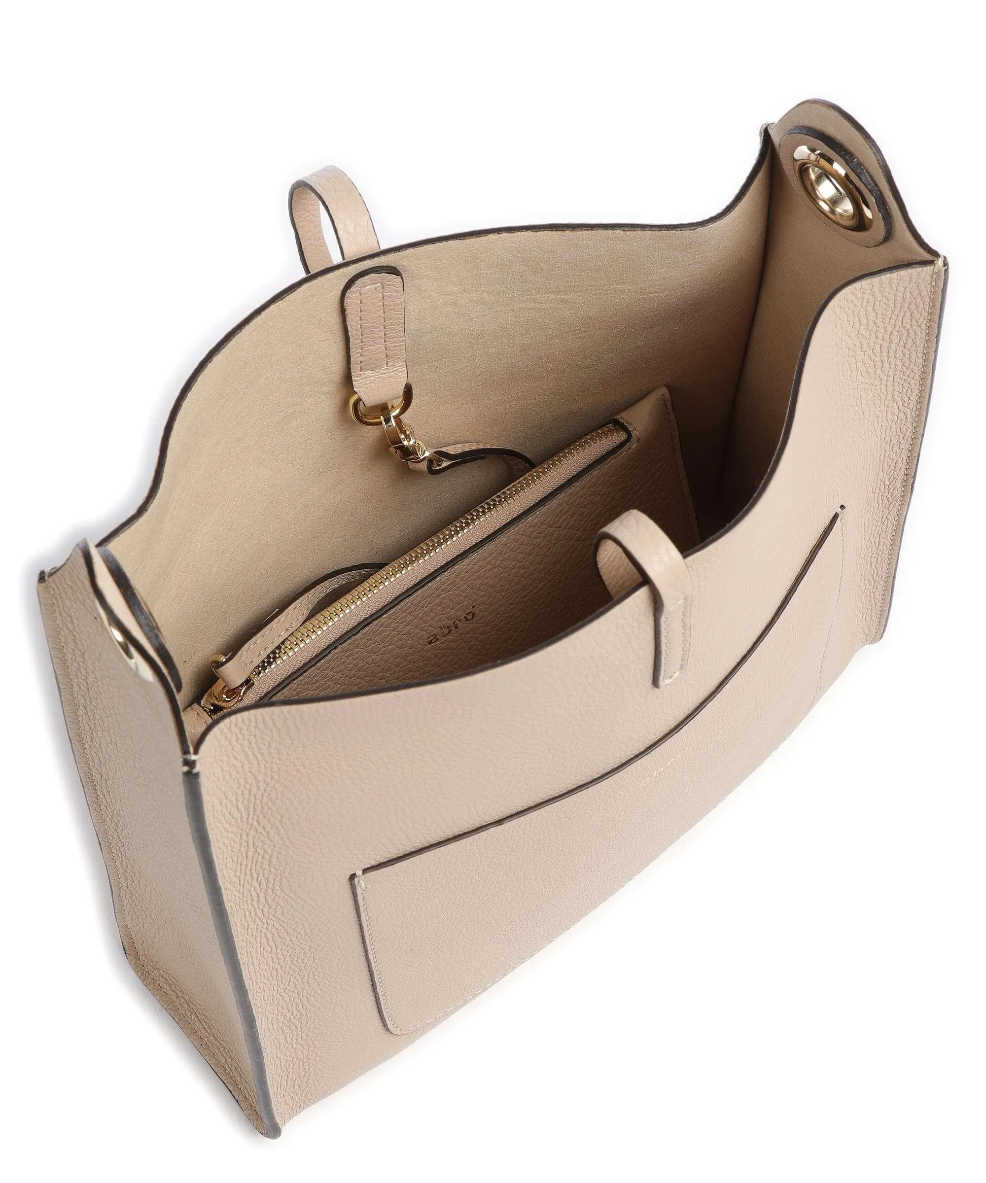  Abro Dalia Raquel Borsa a tracolla pelle granulata beige  