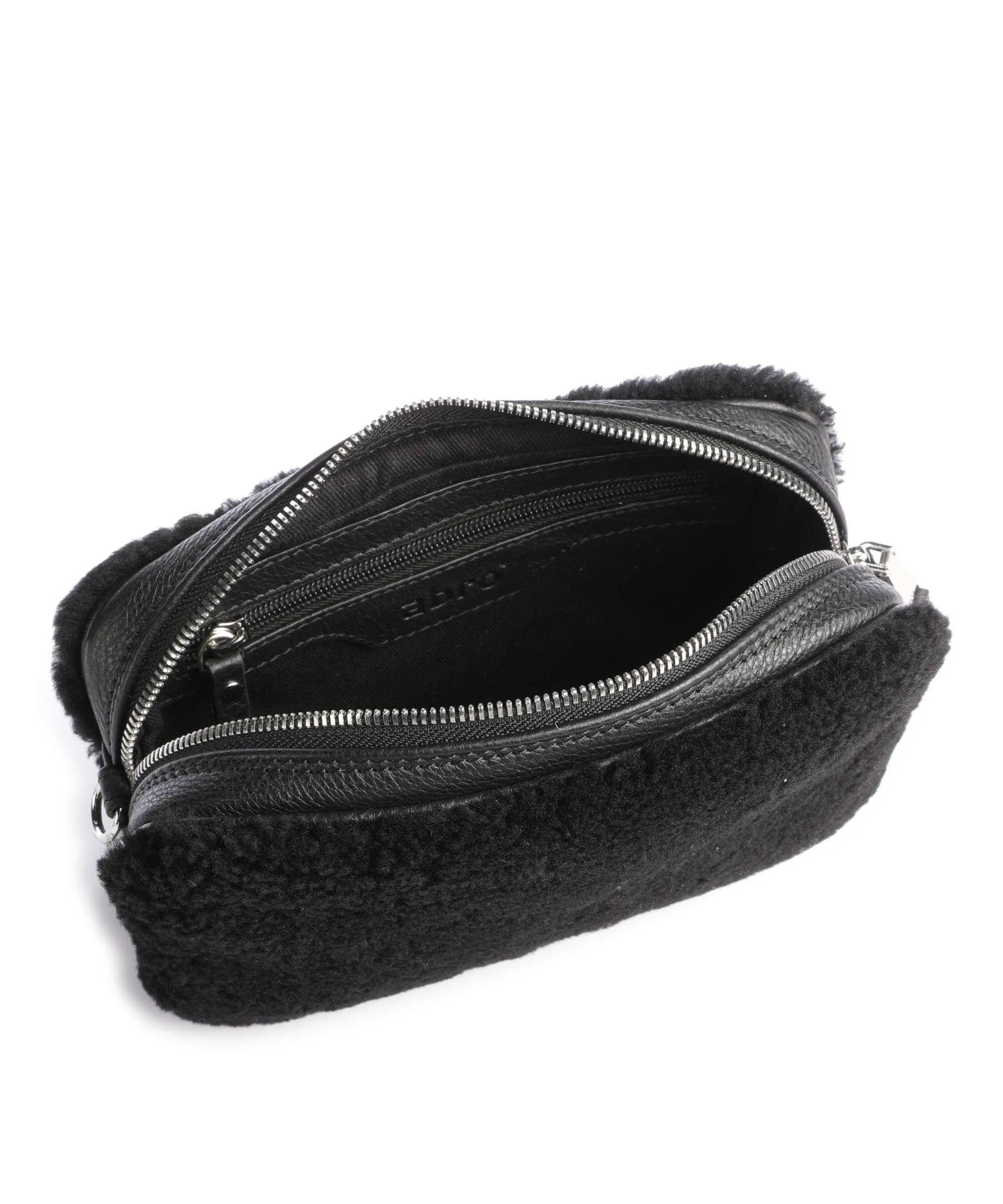  Abro Shearling Tina Borsa a tracolla pelliccia nero  