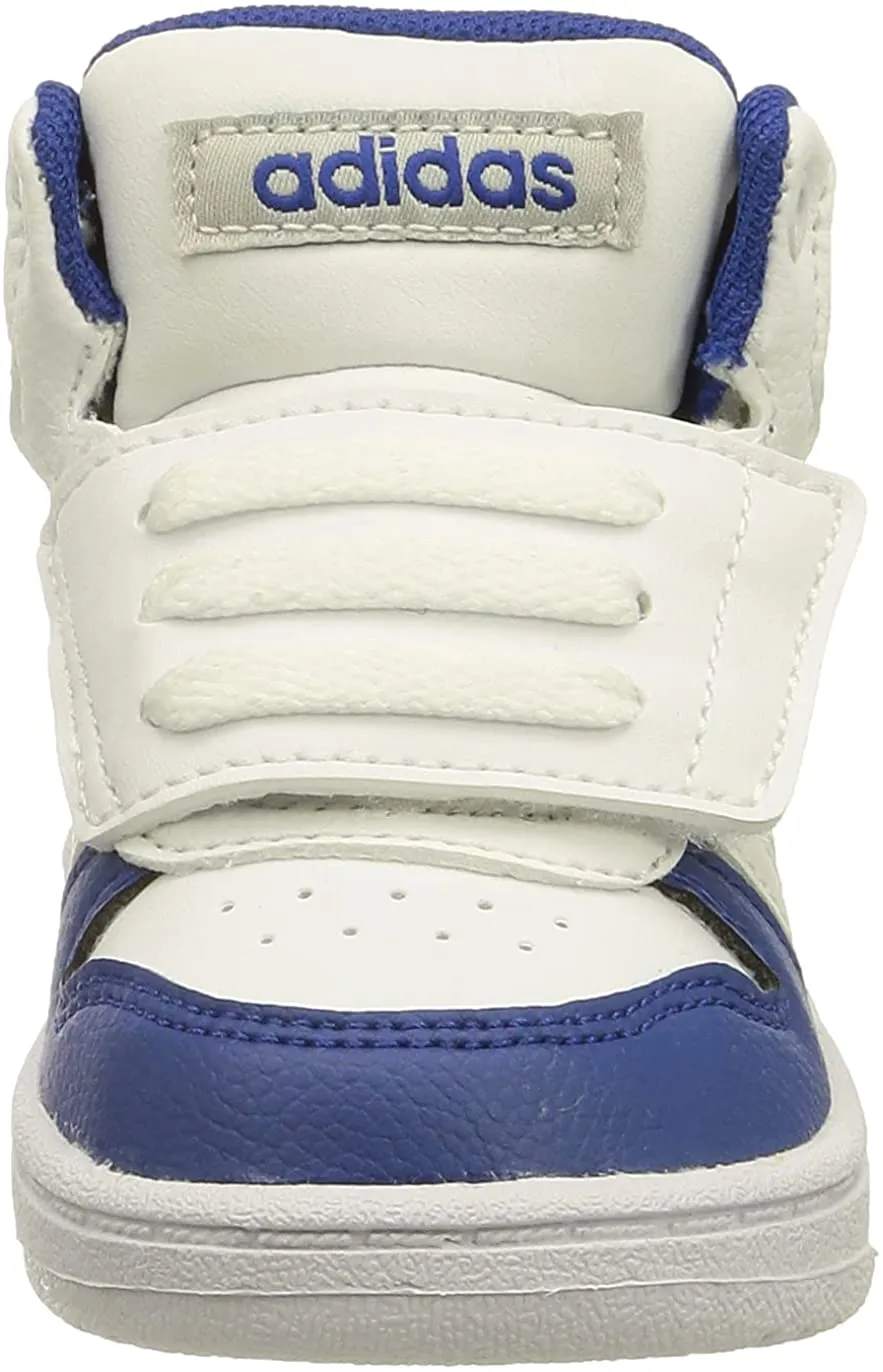 Adidas  adidas Hoops Mid 2.0 I, Scarpe da Ginnastica Unisex-Bambini, Ftwr White/Ftwr White/Team Royal Blue,