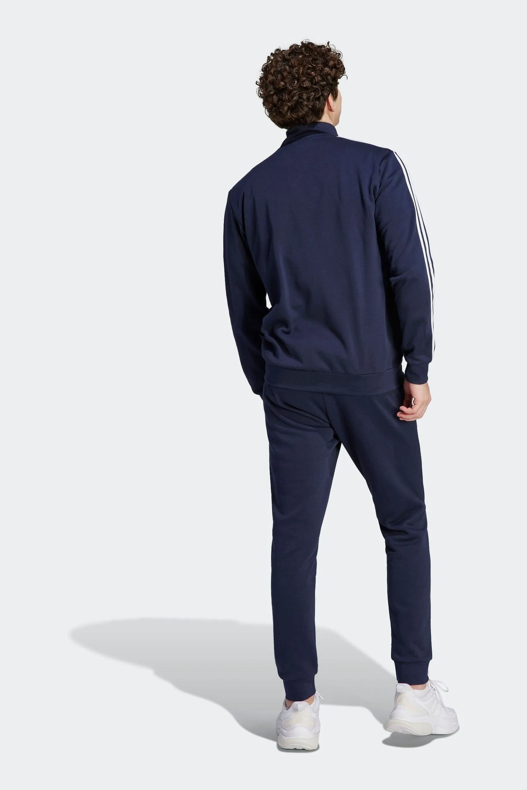 Adidas Tuta basic in pile con 3 strisce
