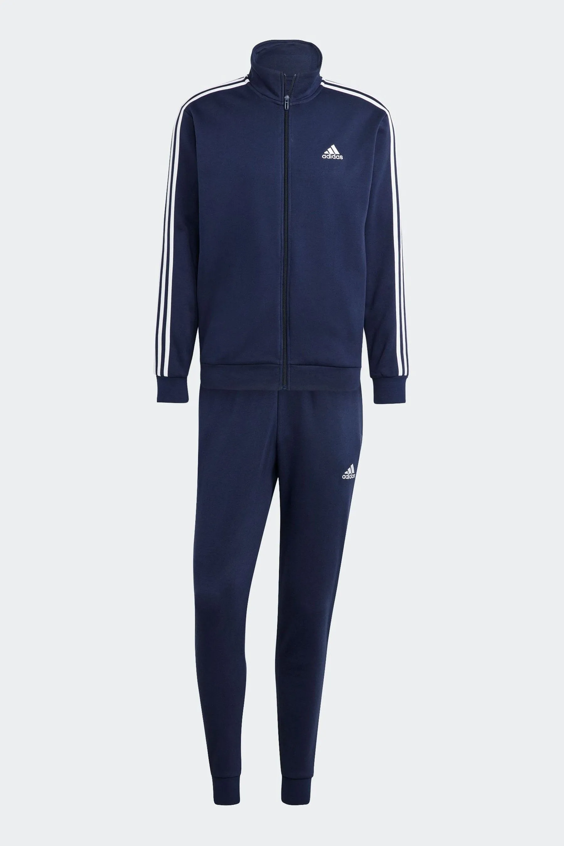 Adidas Tuta basic in pile con 3 strisce