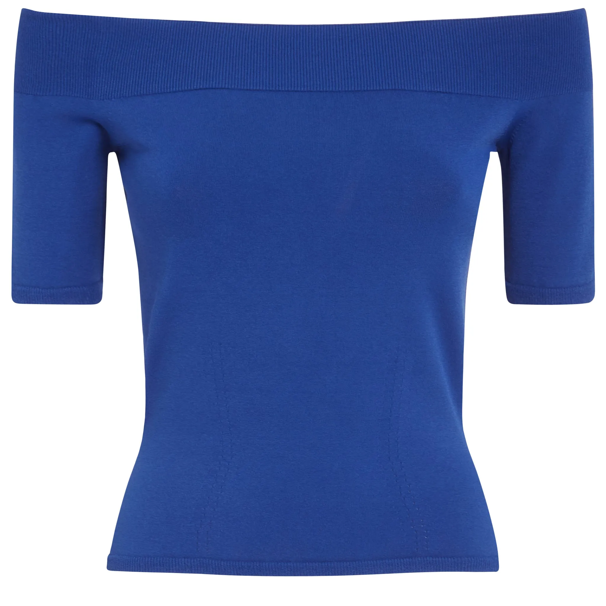 ALEXANDER MCQUEEN  Top in maglia blu