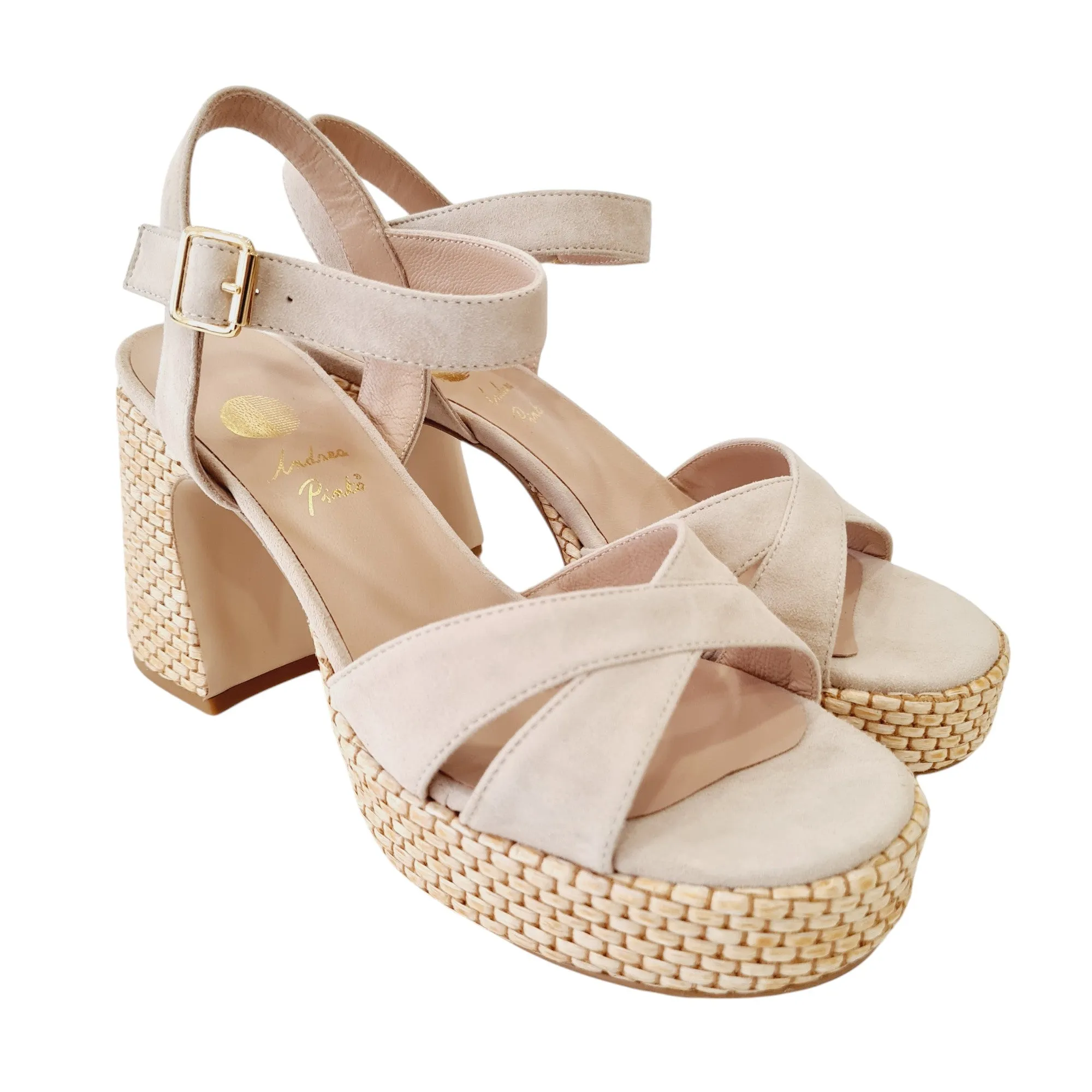 Andrea Pinto Sandalo Donna Beige  Rif.986