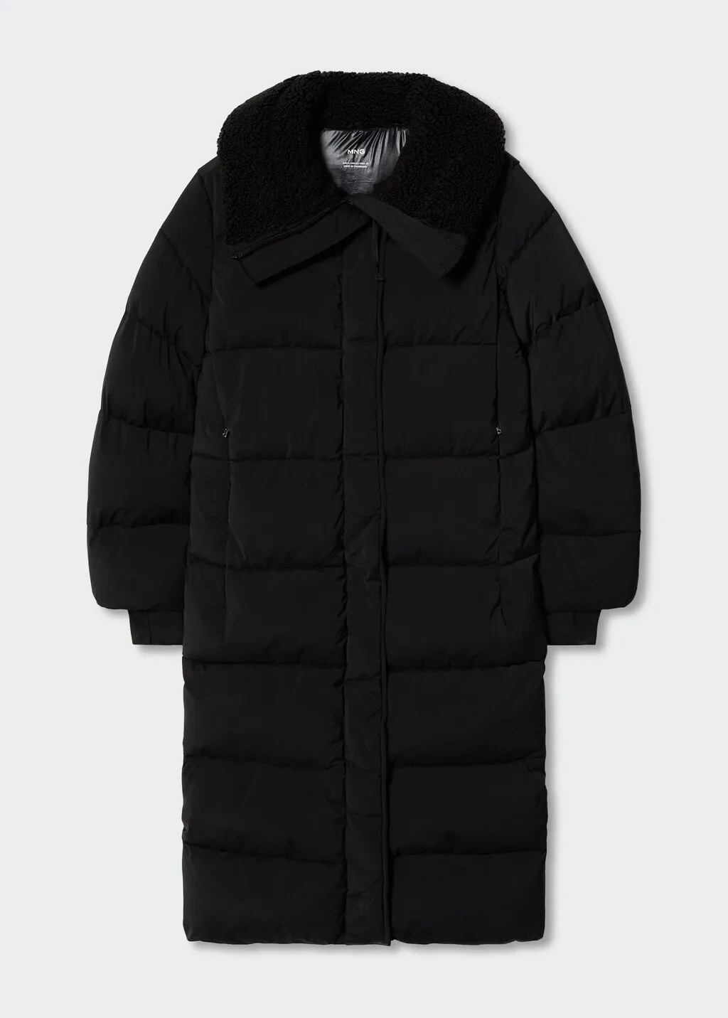 Anorak trapuntato pelliccia di pecora