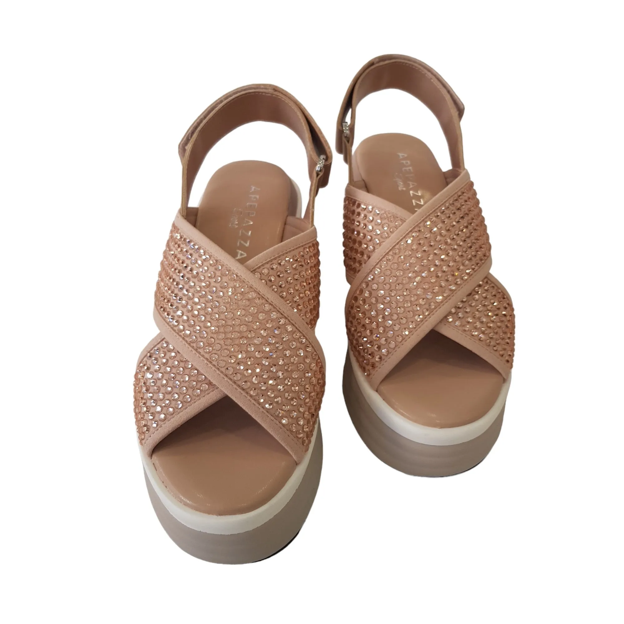Apepazza Sandalo Zeppa Donna Pelle nude Rif.716