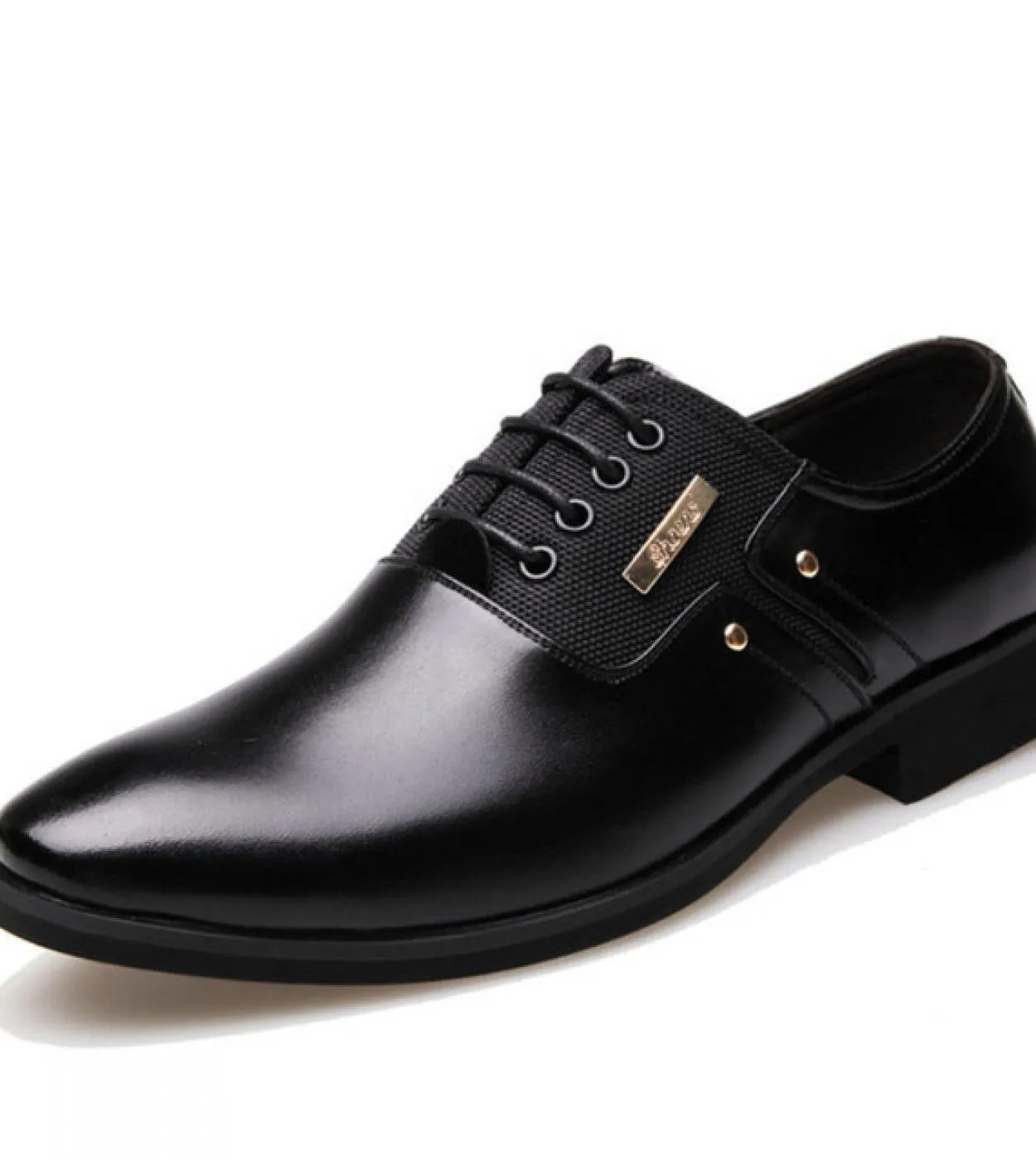 Aumenta 6 Cm Scarpe eleganti da lavoro da uomo Tacco invisibile Punta a punta Maschile Casual Pelle Oxford Decorazione in metall
