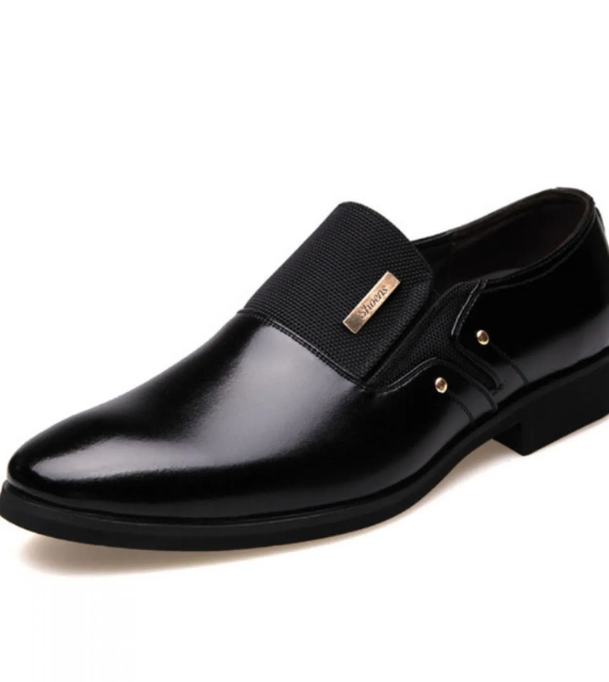 Aumenta 6 Cm Scarpe eleganti da lavoro da uomo Tacco invisibile Punta a punta Maschile Casual Pelle Oxford Decorazione in metall