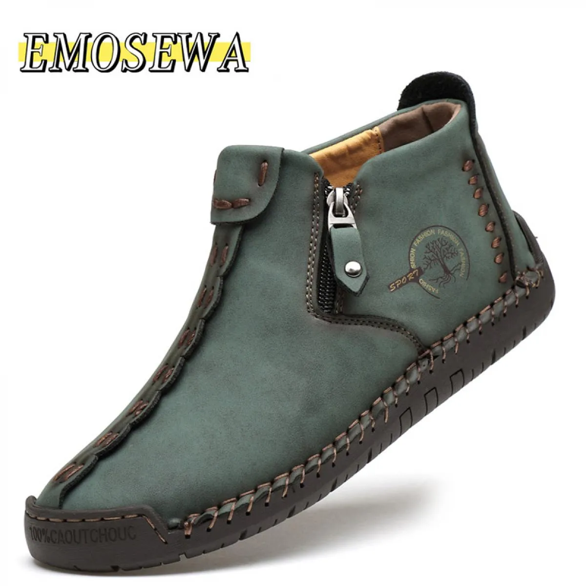 Big Size 3848 Stivali da uomo moda con pelliccia Stivaletti fatti a mano caldi invernali Vendita calda Scarpe da neve Scarpe da