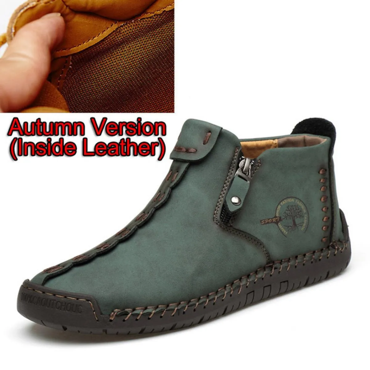 Big Size 3848 Stivali da uomo moda con pelliccia Stivaletti fatti a mano caldi invernali Vendita calda Scarpe da neve Scarpe da
