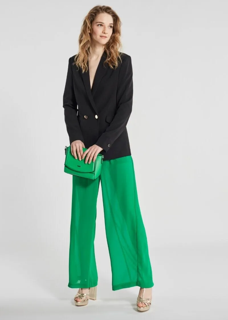 Blazer doppiopetto con bottoni gold