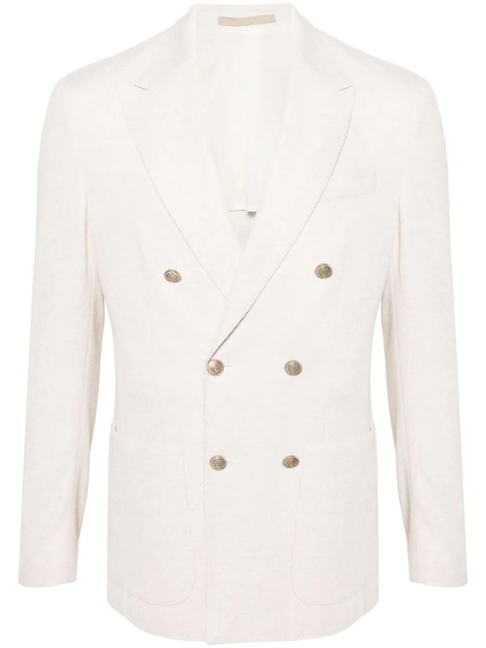 Blazer doppiopetto in beige - uomo