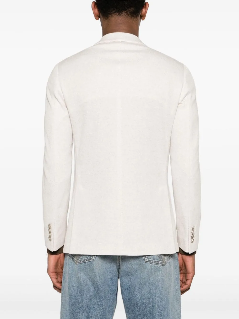 Blazer doppiopetto in beige - uomo