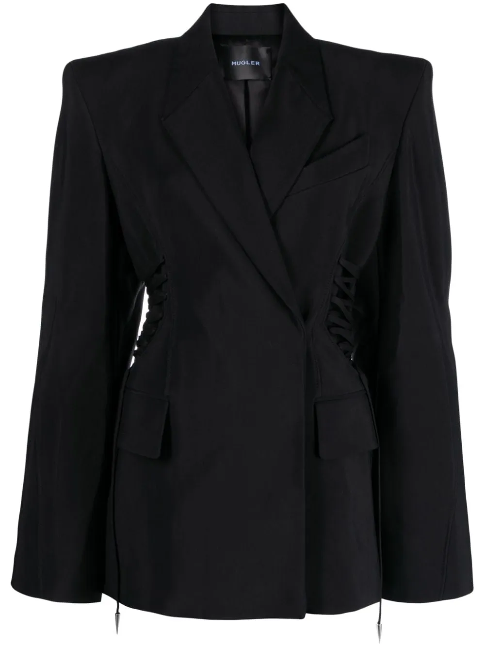 Blazer doppiopetto in nero - donna