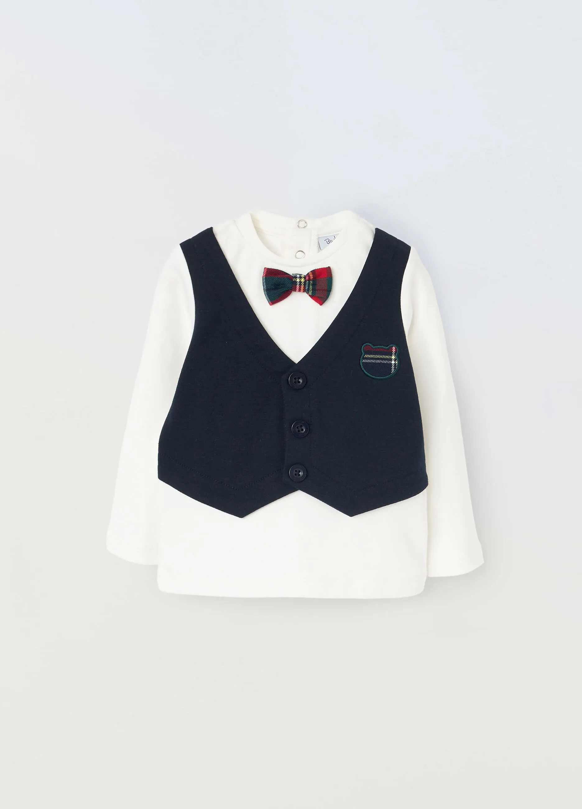 BLUKIDS  T-shirt con gilet neonato