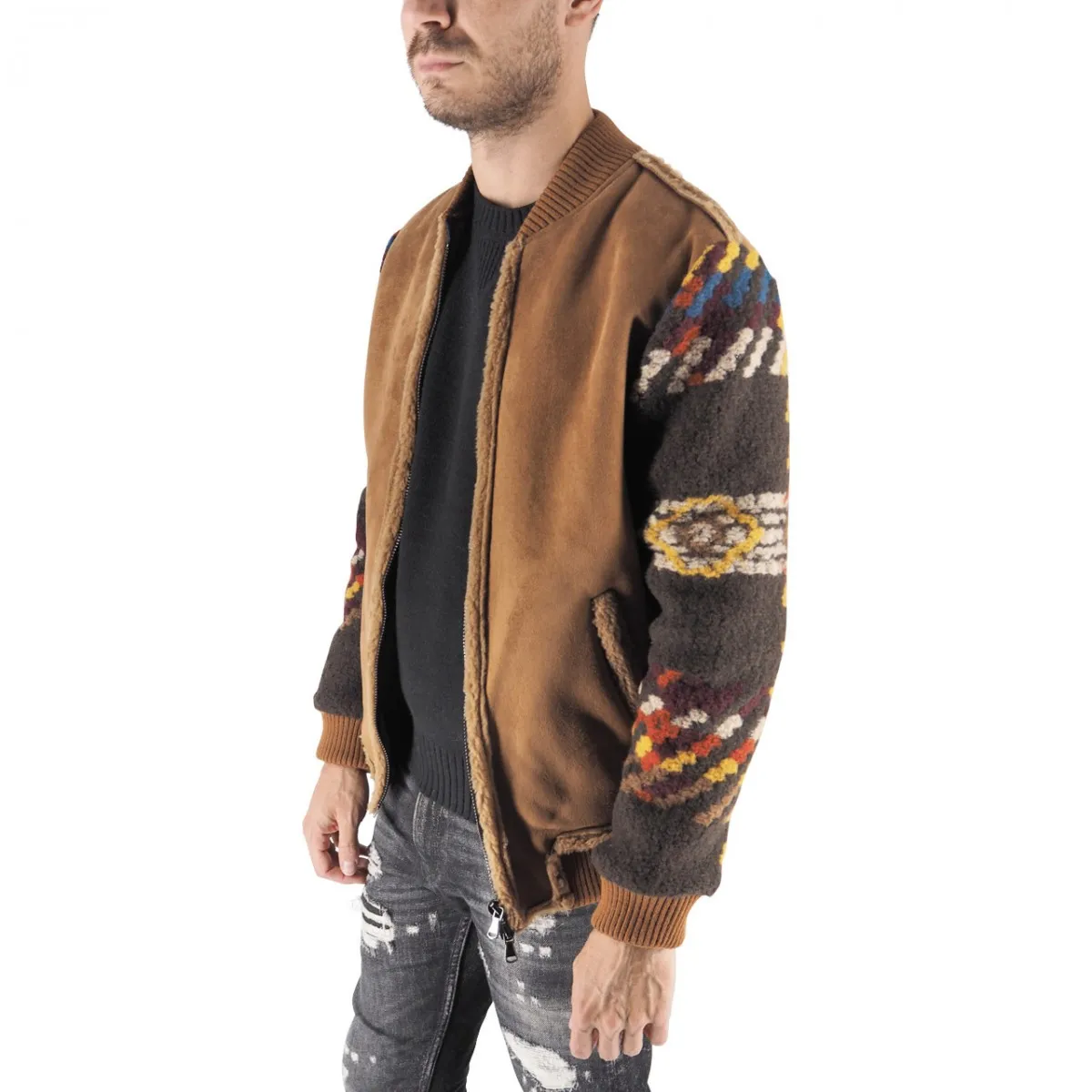 Bomber Con Maniche A Contrasto