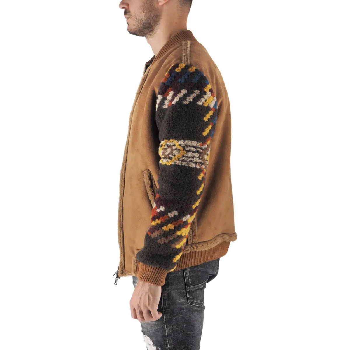 Bomber Con Maniche A Contrasto
