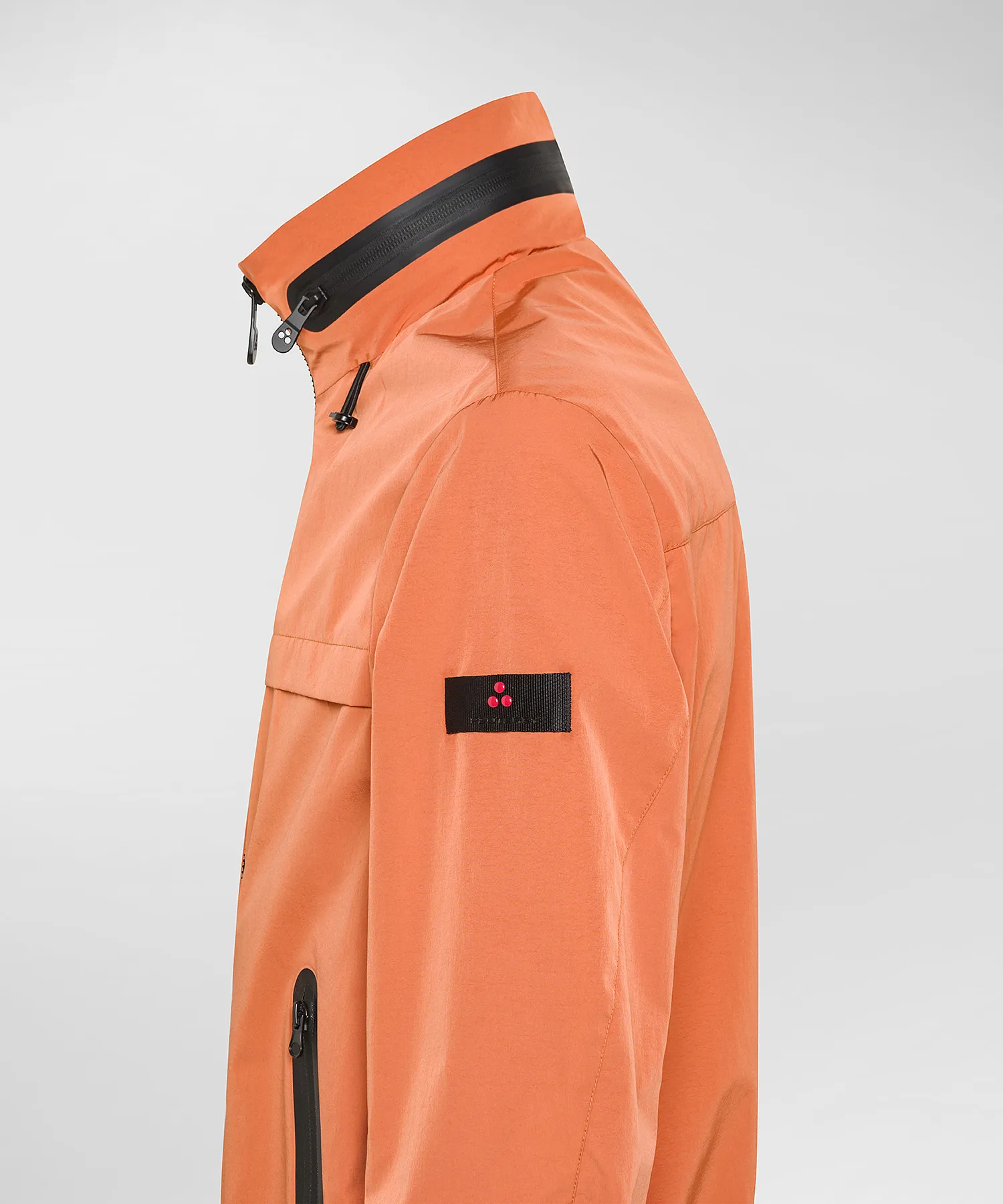 Bomber in nylon con cappuccio estraibile