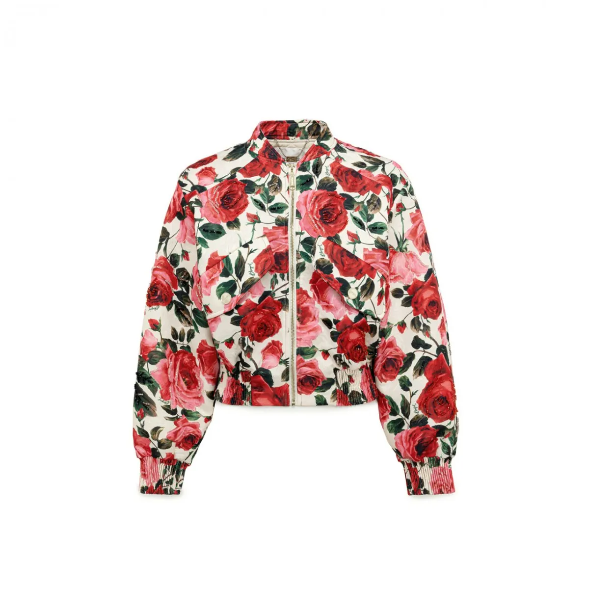 Bomber Jacquard Deep Roses