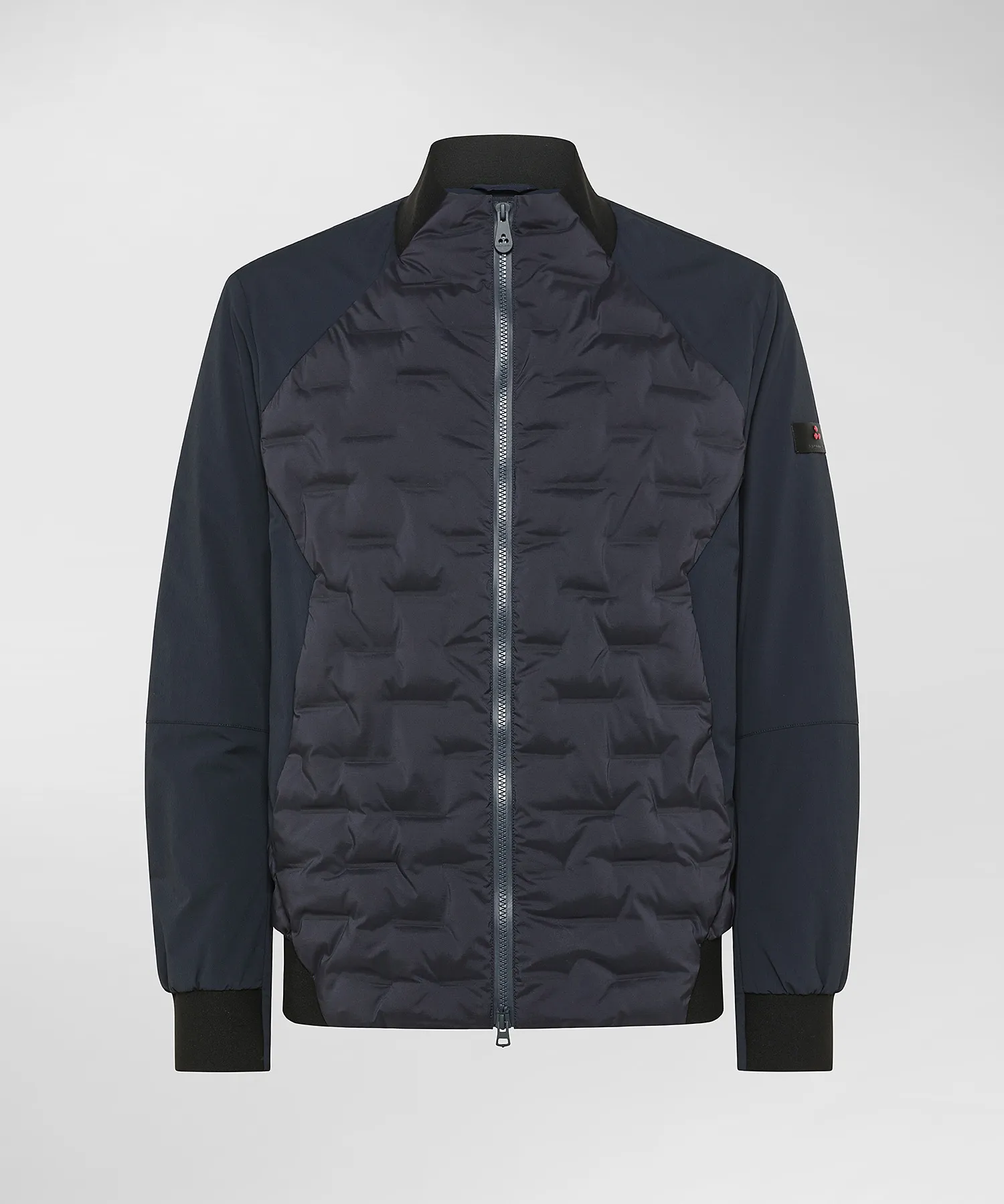 Bomber stretch con imbottitura jaquard