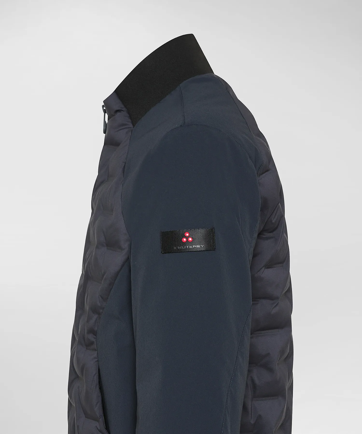 Bomber stretch con imbottitura jaquard