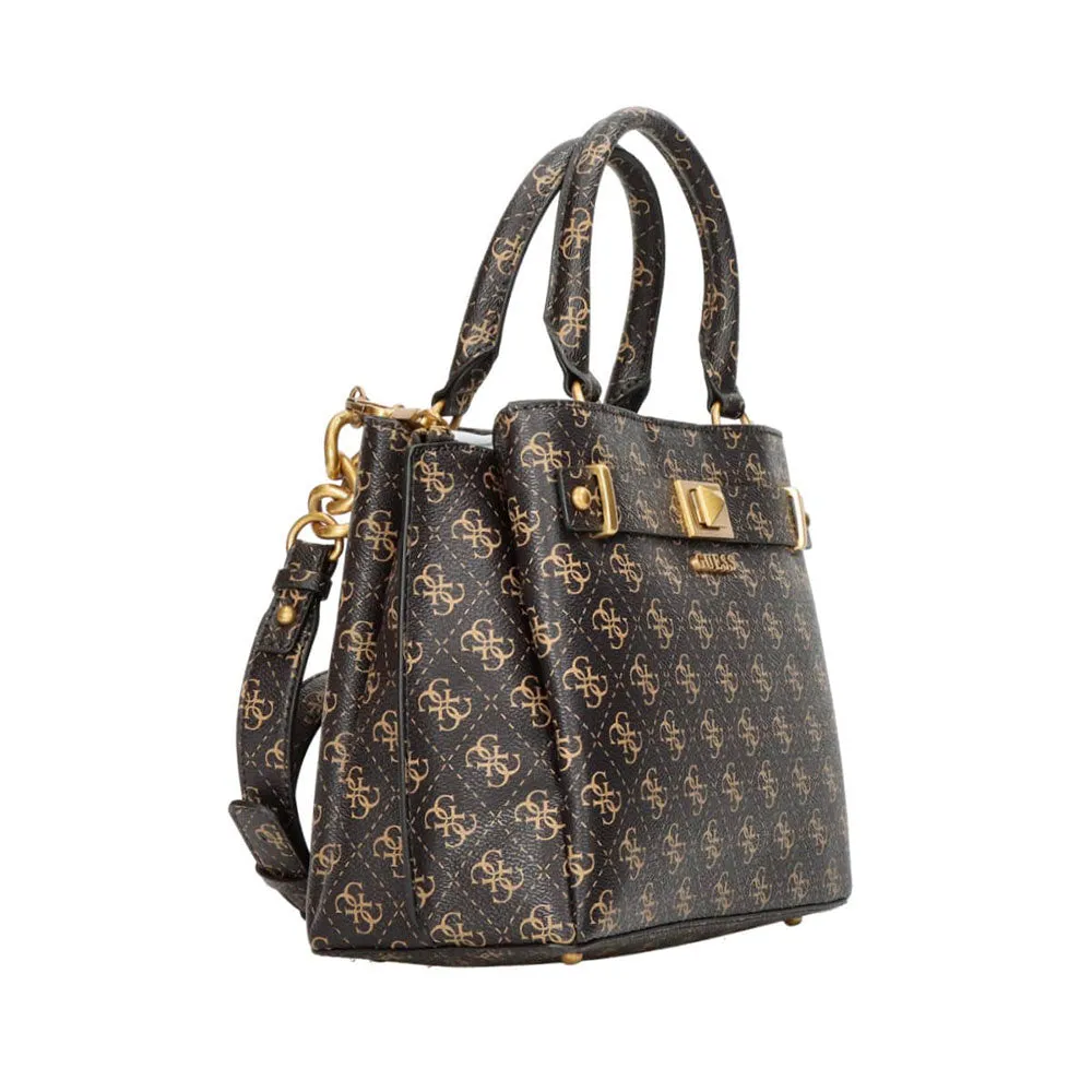 Borsa Donna a Mano GUESS linea Aieta colore Brown Logo