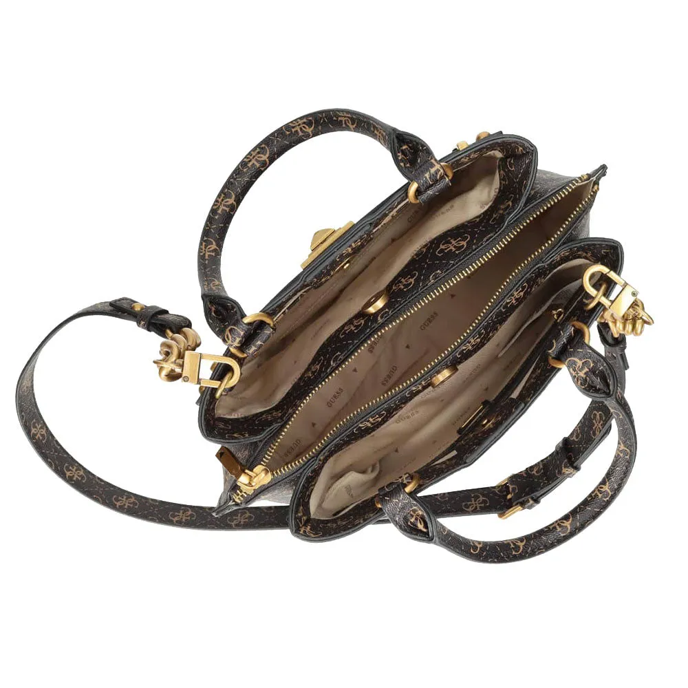 Borsa Donna a Mano GUESS linea Aieta colore Brown Logo