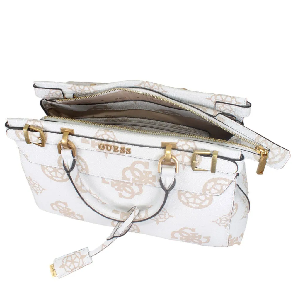 Borsa Donna a Mano GUESS Linea Sestri Logo Luxury colore White Logo