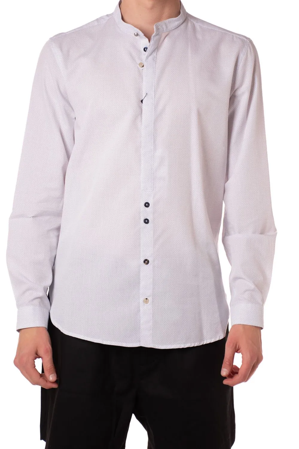 camicia coreana uomo bianca