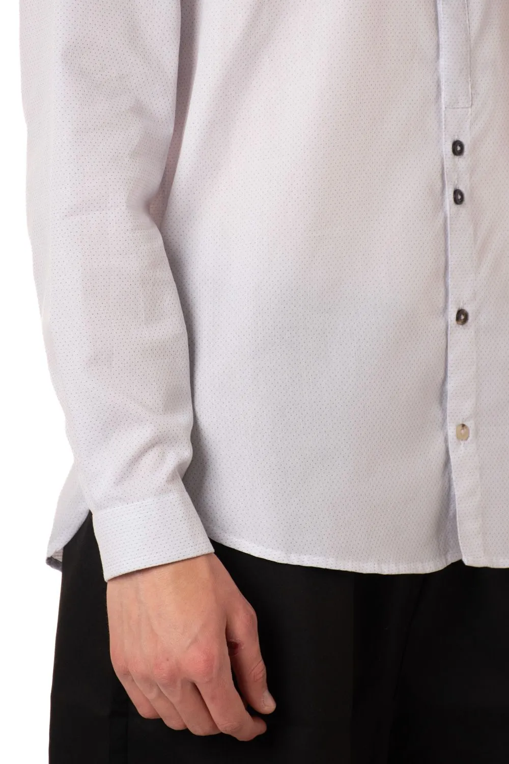 camicia coreana uomo bianca