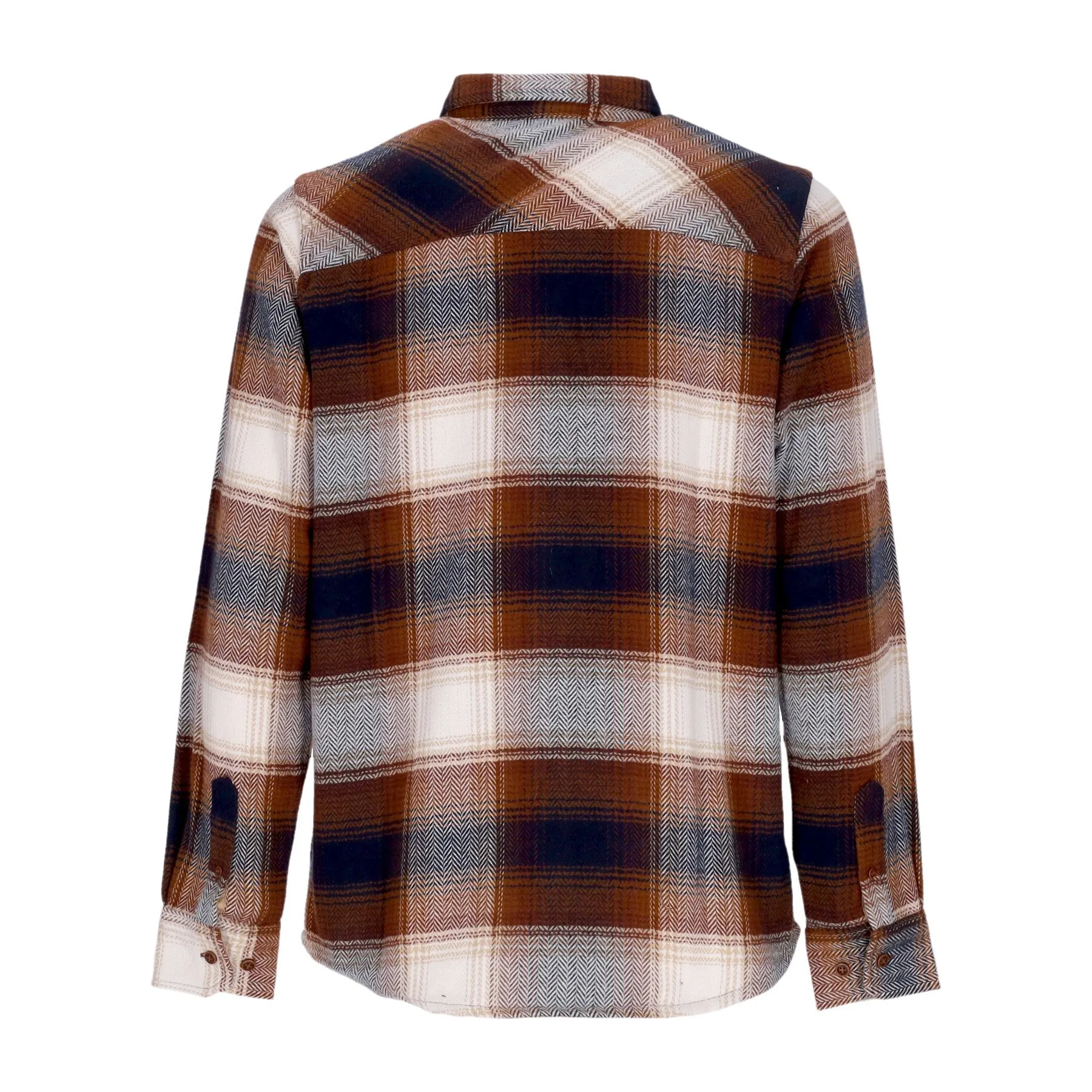 Camicia Manica Lunga Uomo Young Fella Shirt Navy/brown
