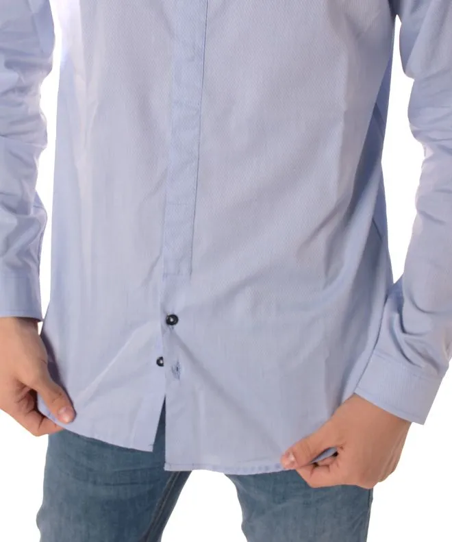 camicia uomo celeste
