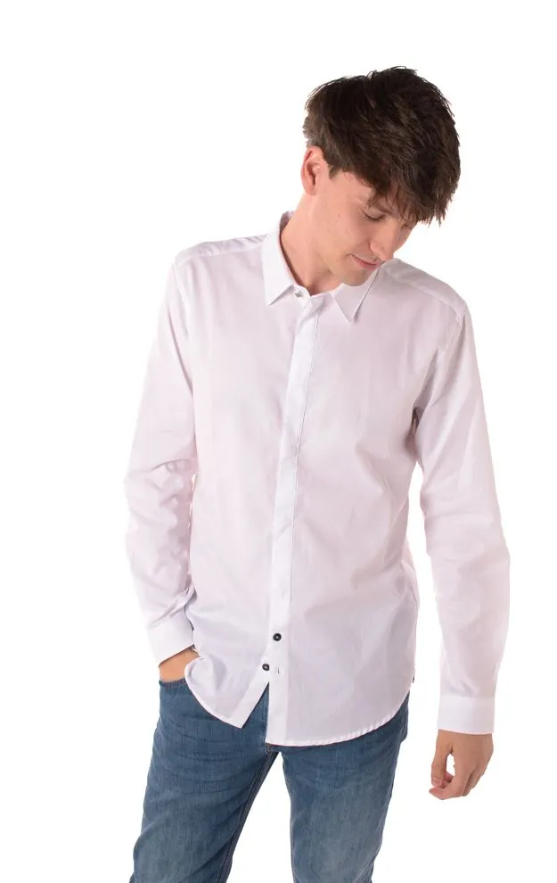 camicia uomo celeste