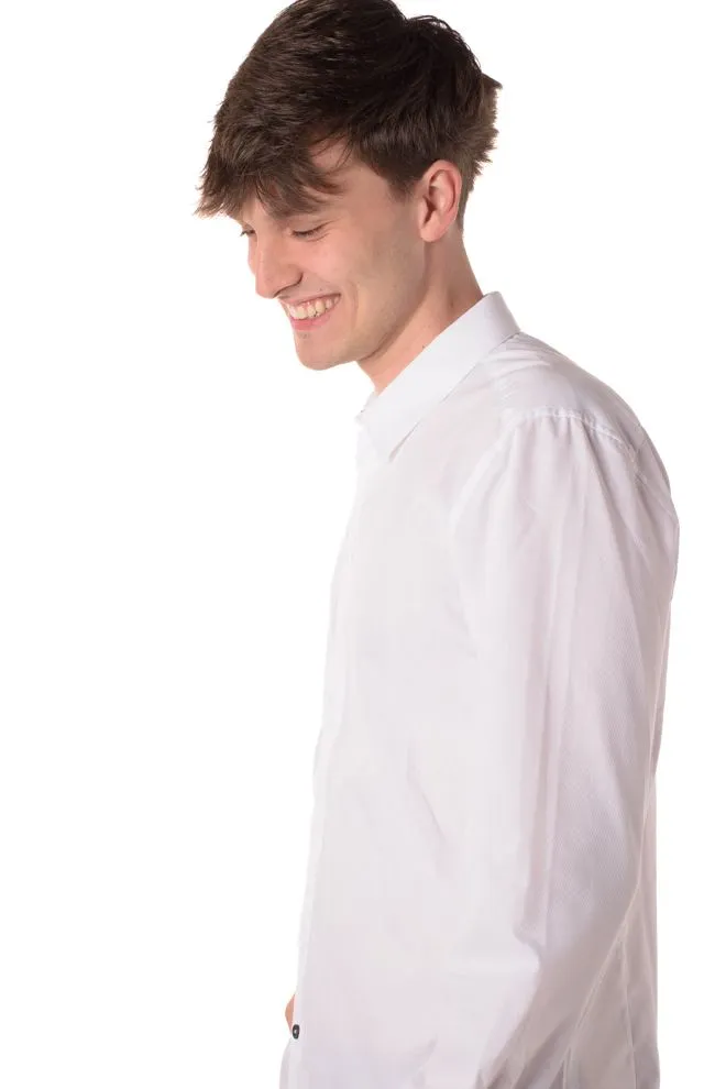camicia uomo celeste