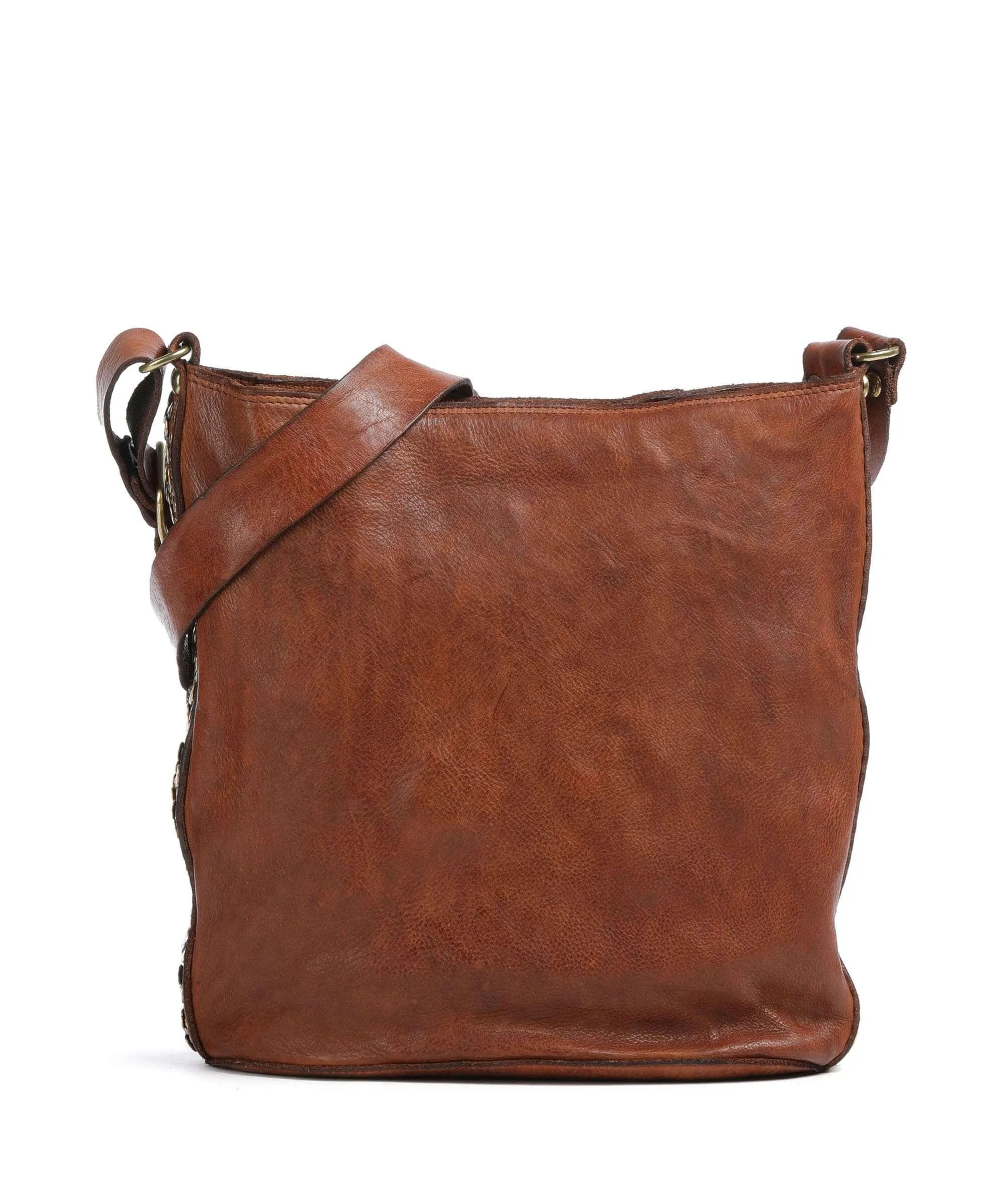  Campomaggi Borsa hobo pelle di vacchetta finemente grana cognac  