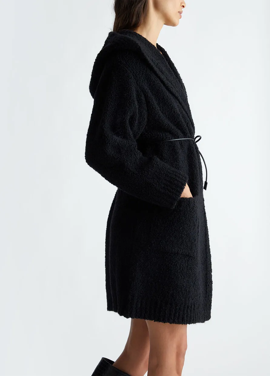 Cappotto Maglia Misto Lana Nero e Bianco Liu Jo