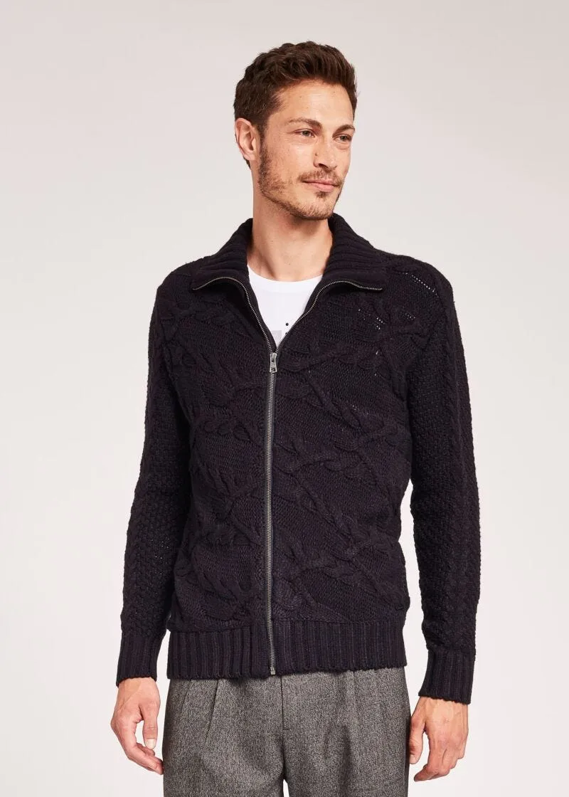 Cardigan a trecce