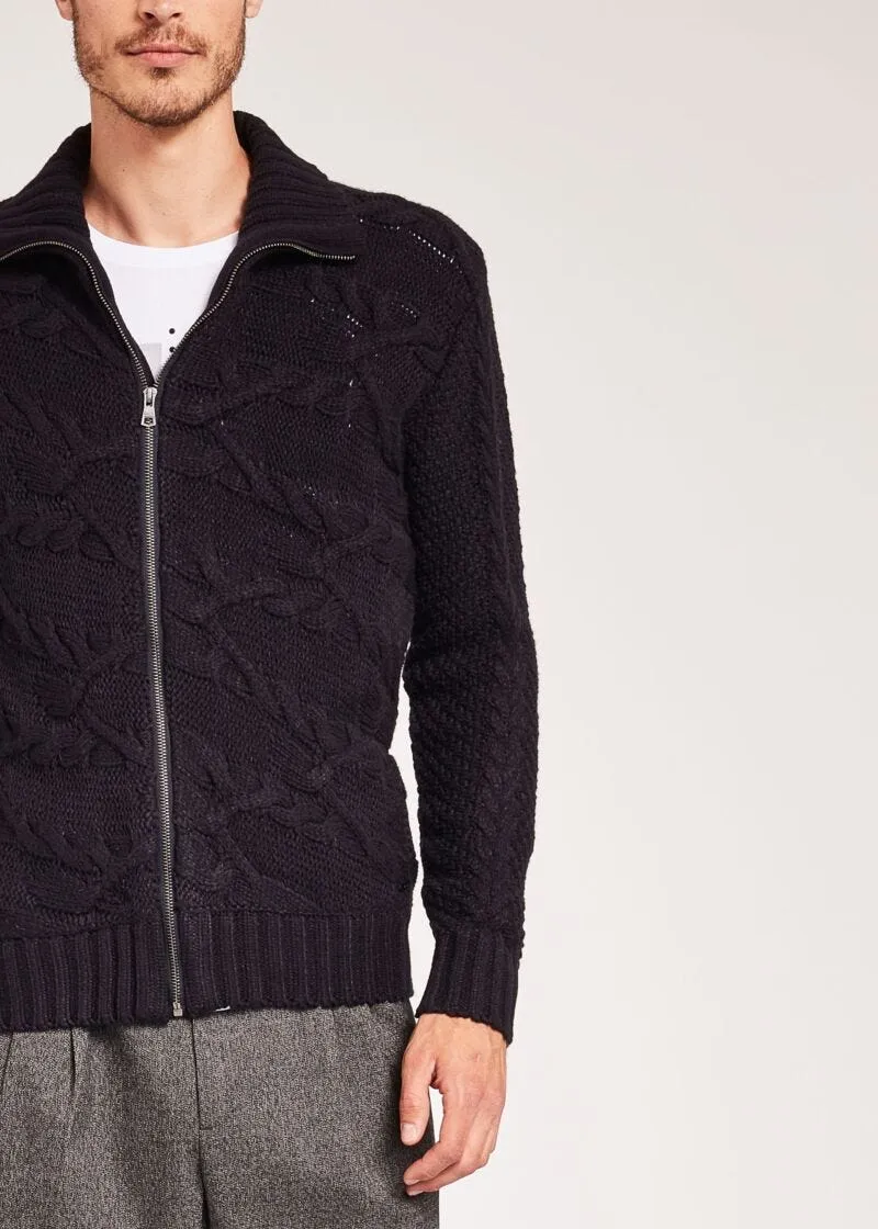 Cardigan a trecce