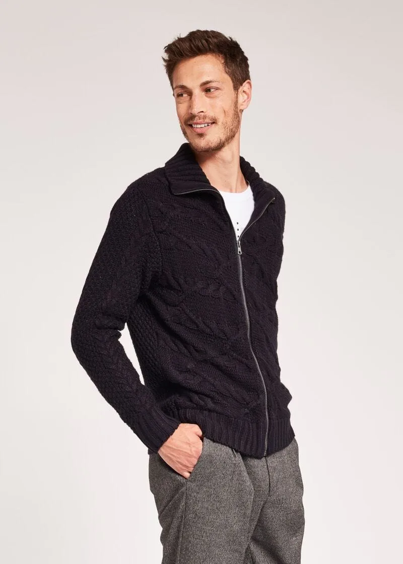 Cardigan a trecce