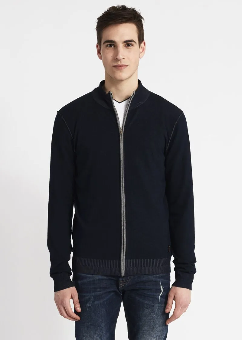 Cardigan con zip