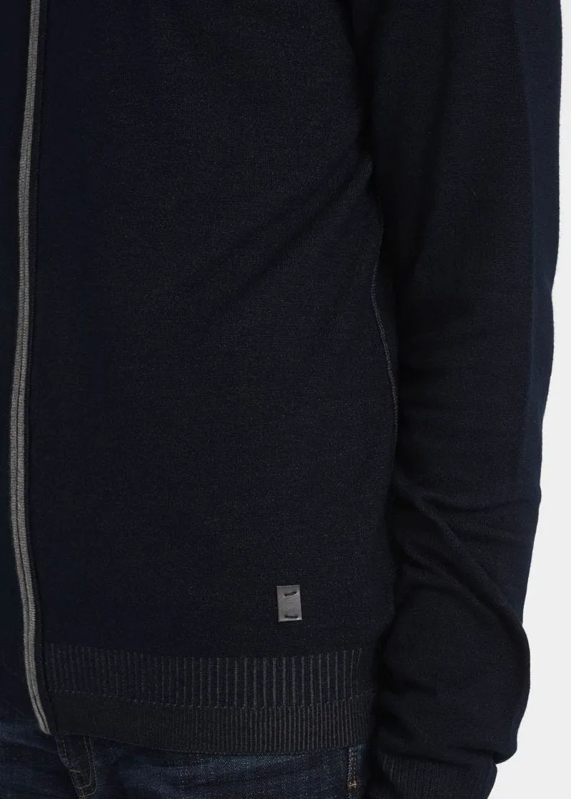 Cardigan con zip