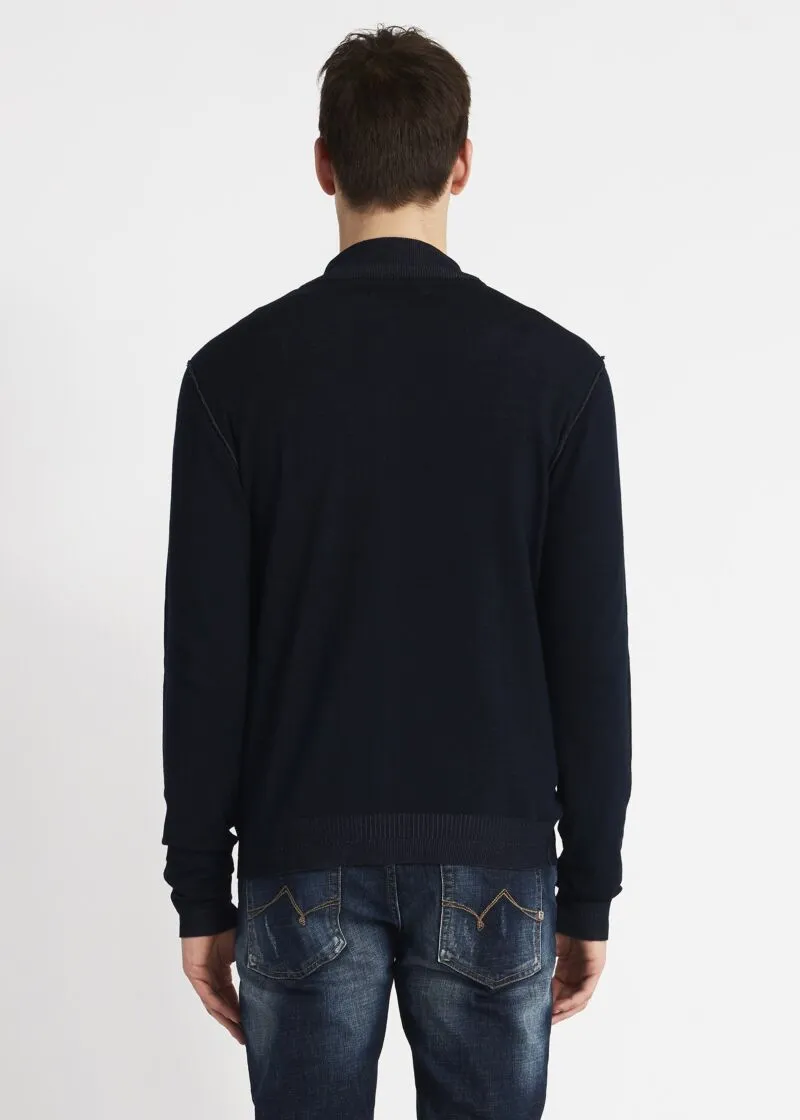 Cardigan con zip