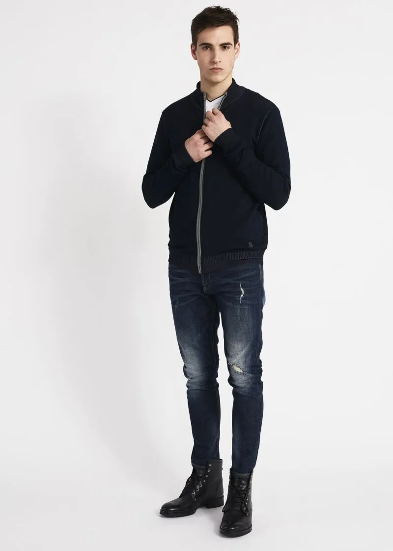Cardigan con zip