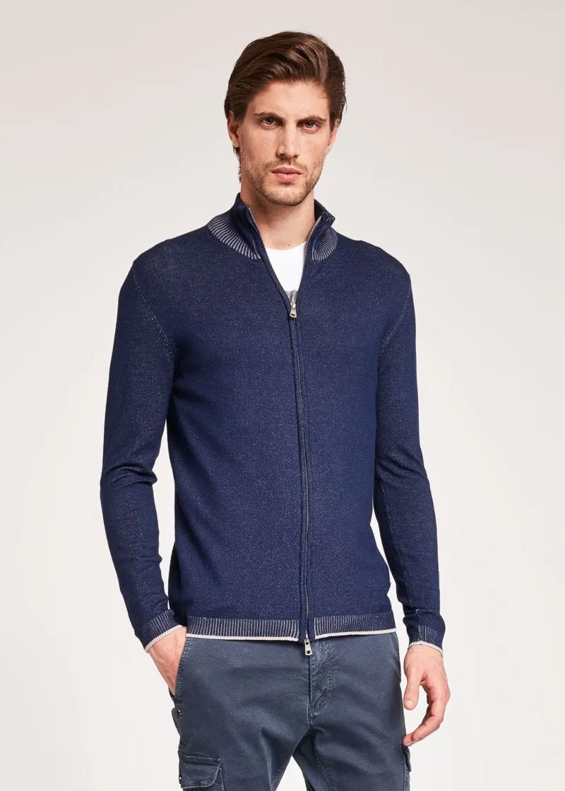 Cardigan in viscosa vanisé