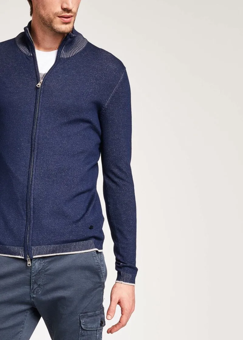 Cardigan in viscosa vanisé